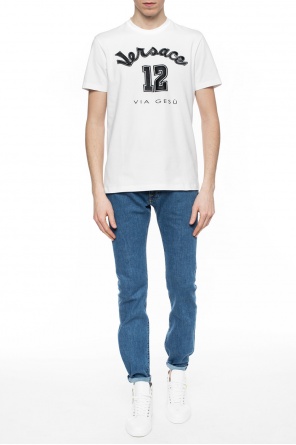Logo-embroidered t-shirt, zdjęcie 2 Logo-embroidered t-shirt od Versace